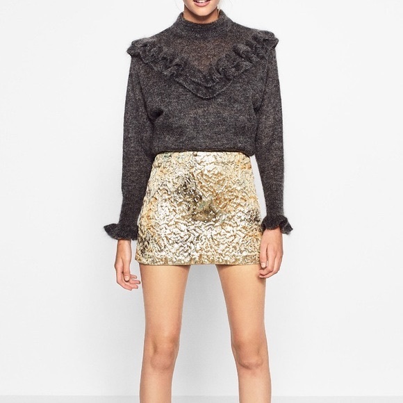 Zara gold skirt Clearance